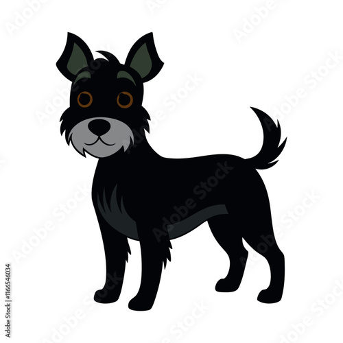 black dog isolated on white, dog vector illustration, animal vector art, dog silhouette, dog vector icon, dog