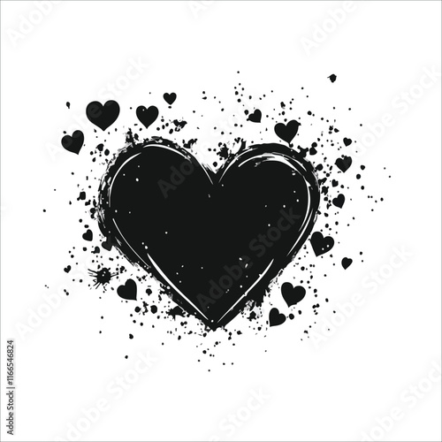 heart with a heart valentine Day vector ,floral, flower, vector, pattern, heart, design, ornament, leaf, decoration, illustration, swirl, element, art, vintage, scroll, love, plant, black, tattoo, orn