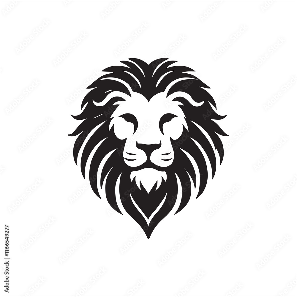 Obraz premium lion head vector