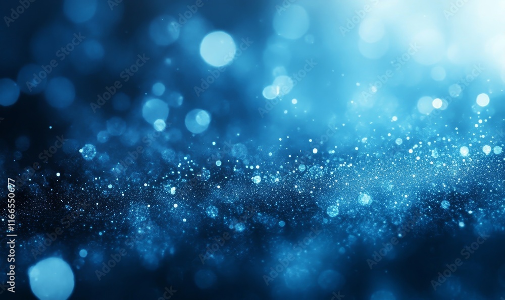 Obraz premium Abstract Blue Digital Background with Soft Effects, Generative AI