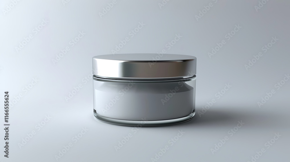 A classic clear glass jar on the beautifull empty background . A classic clear glass jar on the beautifull empty background .
