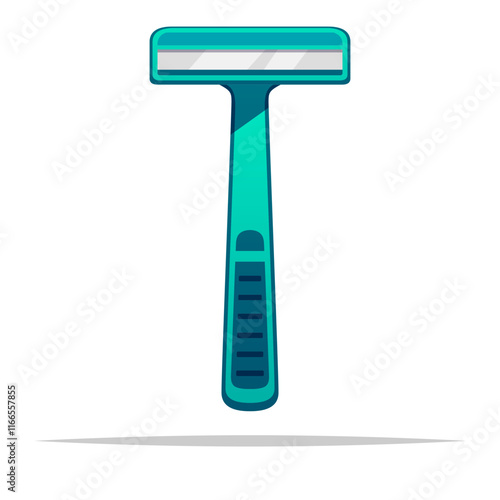 Disposable shaving razor vector isolated illustration