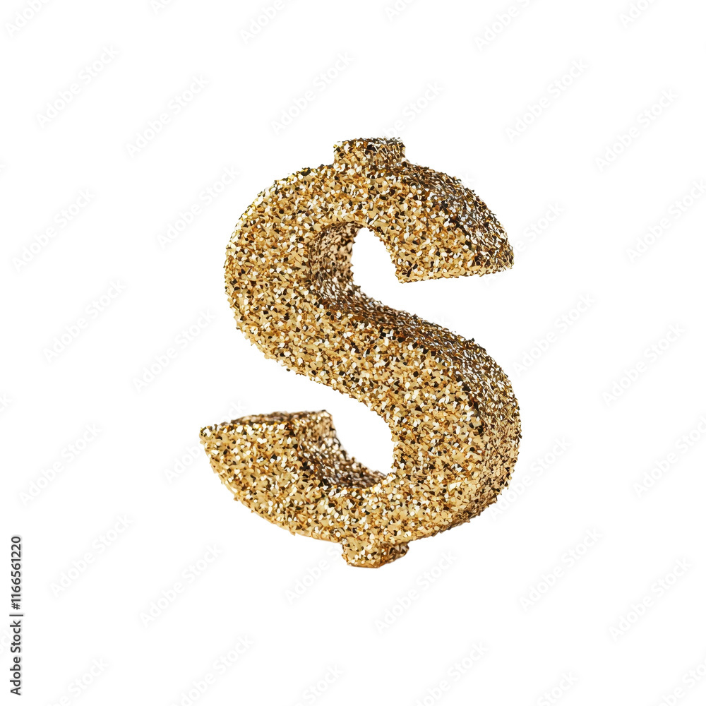 Glittering Golden Euro Symbol with Sleek Texture Glittering Golden Euro Symbol with Sleek Texture