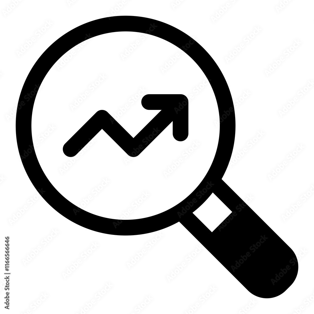 Search with arrow up icon for tracking and growth Search with arrow up icon for tracking and growth