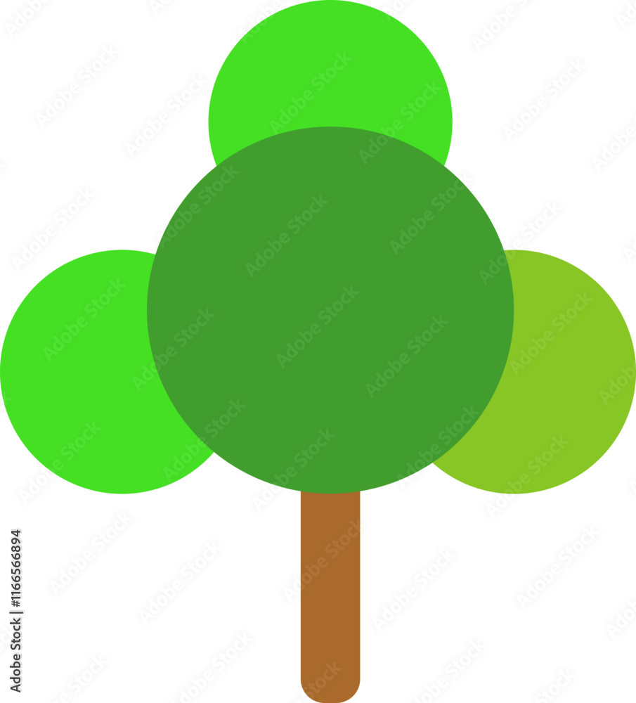 Geometric Trees Illustration Geometric Trees Illustration