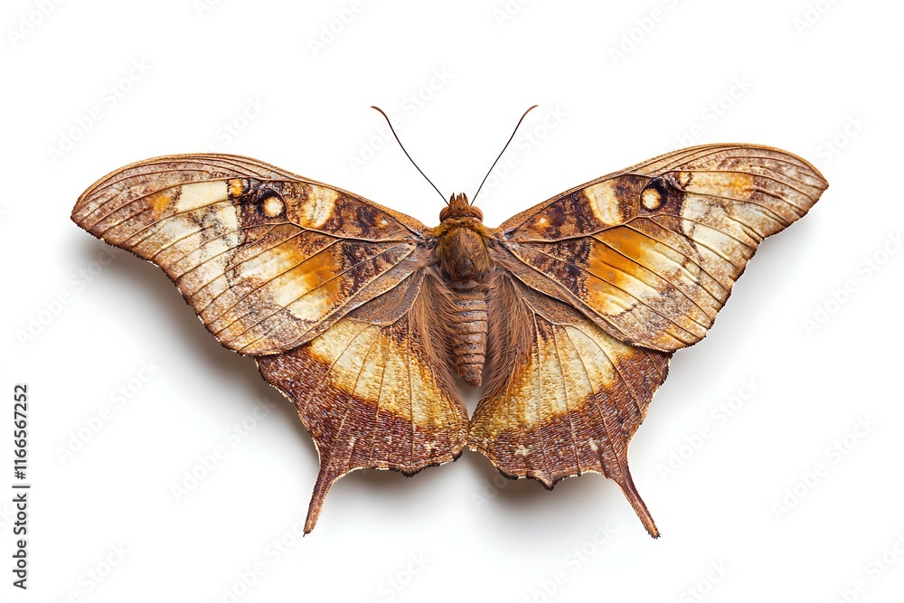 Naklejka premium Butterfly isolated on white background. Clipping path included