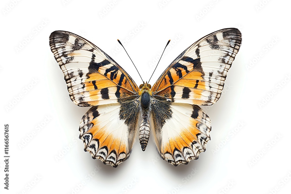 Obraz premium Butterfly isolated on white background. Clipping path included