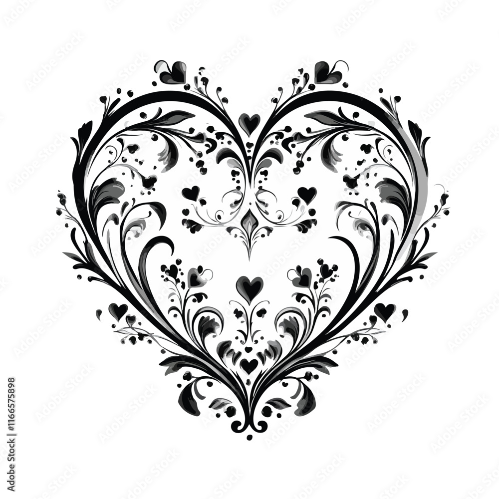 heart with a heart valentine Day vector heart with a heart valentine Day vector