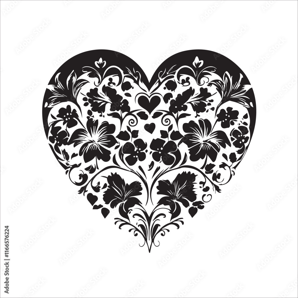 heart with a heart valentine Day vector heart with a heart valentine Day vector
