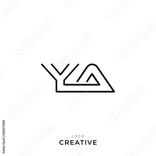 YA Creative Latter Logo Design Branding Logo Design. Creative Logo Design. Logo Template. Vector illustration. Modern Design. Monogram Design. Brand Identity Design. Company Logo Design. 