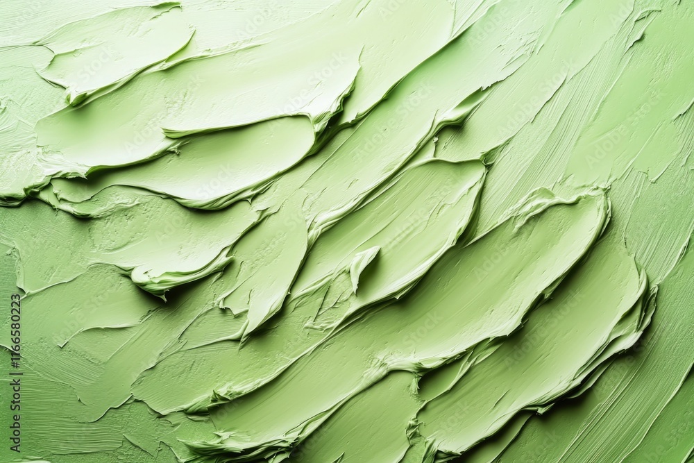 Obraz premium Close-up of green paint on wall