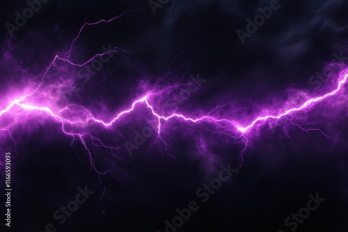 Stunning Purple Lightning Impact Effect on Surface for Creative Projects