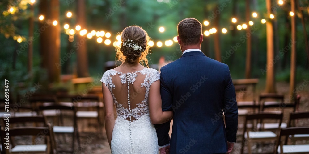 Fototapeta premium forest wedding, ceremony