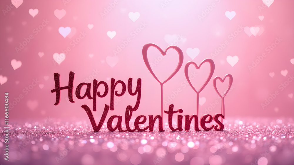Happy Valentines Day. Romantic and Festive Valentine's Day Background. Happy Valentines Day. Romantic and Festive Valentine's Day Background.
