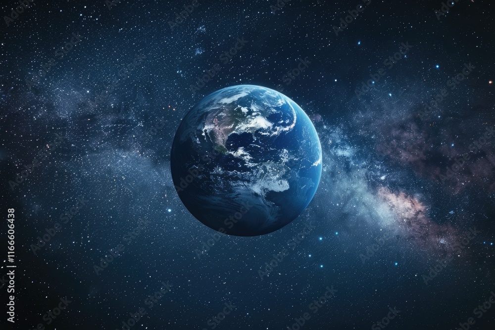 Obraz premium Starry night sky collage with space and education items.