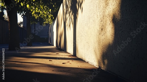 Urban street scene with garden photo