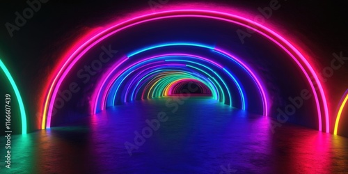Neon Tunnel Inside