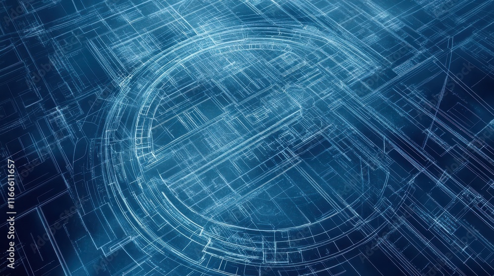 background digital blueprint composition illustration technology business, design plan, banner circle background digital blueprint composition background digital blueprint composition illustration technology business, design plan, banner circle background digital blueprint composition
