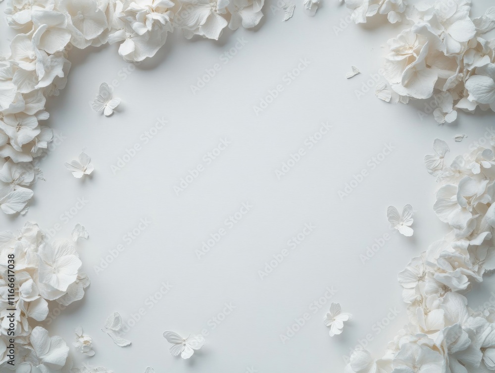 Elegant Floral and Butterfly Arrangement with Soft Minimalist Aesthetic Elegant Floral and Butterfly Arrangement with Soft Minimalist Aesthetic