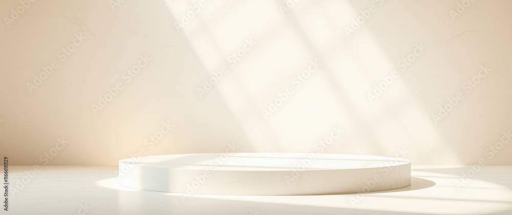 simple white cylindrical platform a bright minimalist room simple white cylindrical platform a bright minimalist room