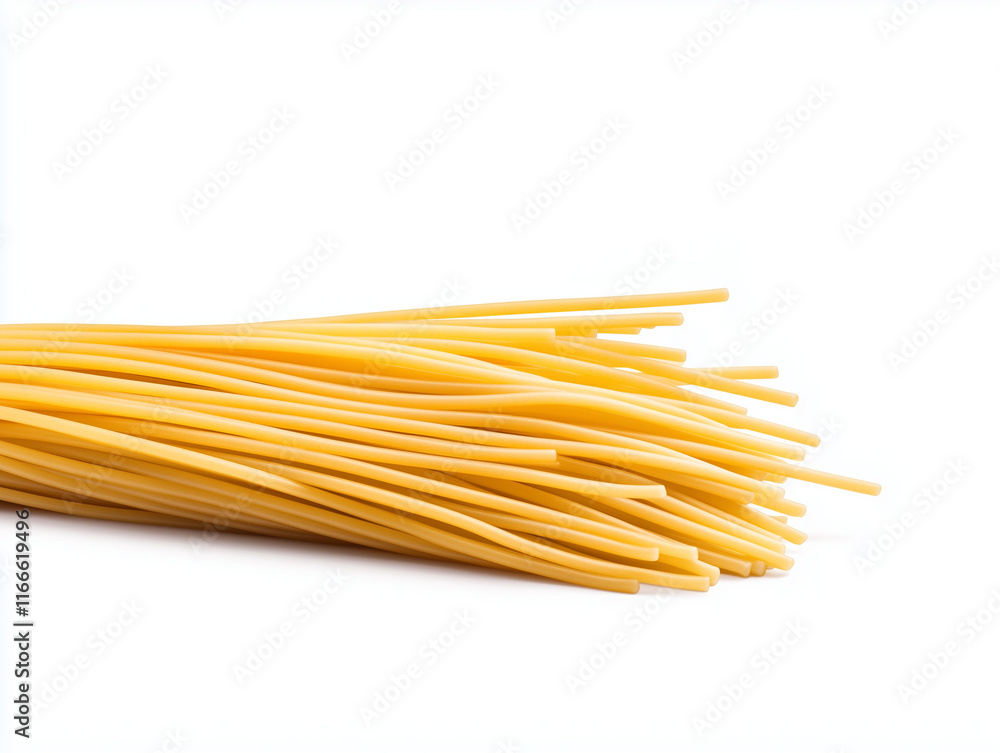 Tasty Spaghetti Noodles Perfectly Isolated on White Tasty Spaghetti Noodles Perfectly Isolated on White