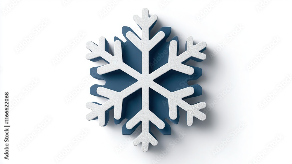 Minimalist snowflake icon with geometric lines on a bright white background, symbolizing winter Minimalist snowflake icon with geometric lines on a bright white background, symbolizing winter