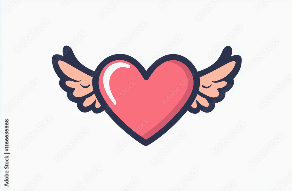 heart with wings heart with wings
