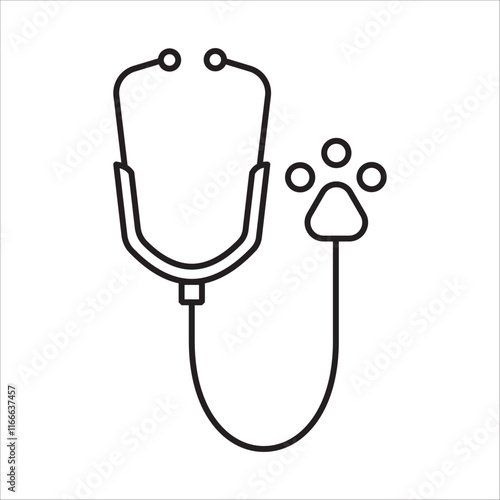 Vetinary icon outline vector