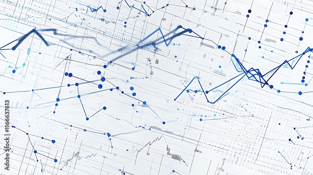 Abstract Data Visualization: Blue Network Charts and Graphs Abstract Data Visualization: Blue Network Charts and Graphs