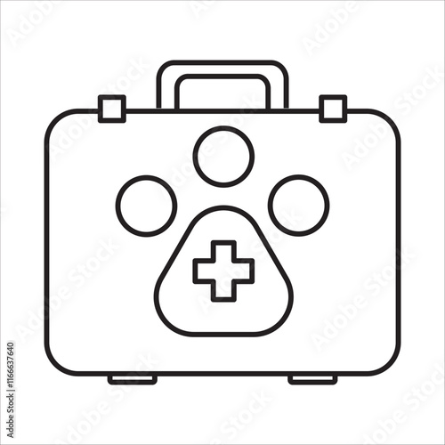 Vetinary icon outline vector