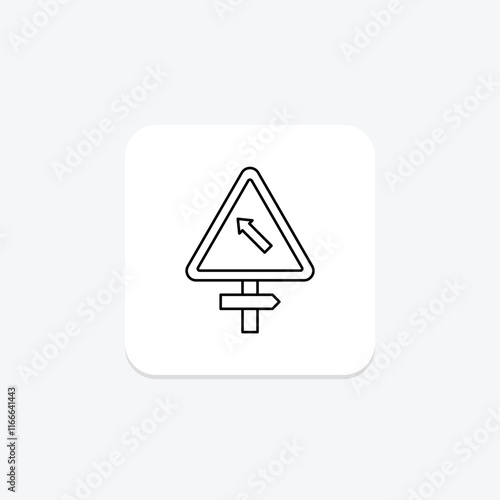 Road Sign thinline icon , vector, pixel perfect, illustrator file Free Download Road Sign thinline icon , vector, pixel perfect, illustrator file - GFXLoad