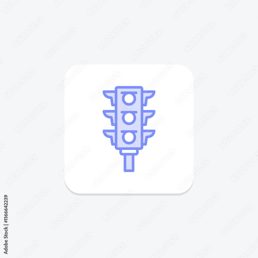 Traffic Lights duotone line icon , vector, pixel perfect, illustrator file Traffic Lights duotone line icon , vector, pixel perfect, illustrator file