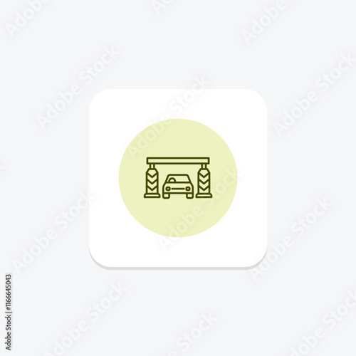 Toll Plaza pentaglow , vector, pixel perfect, illustrator file