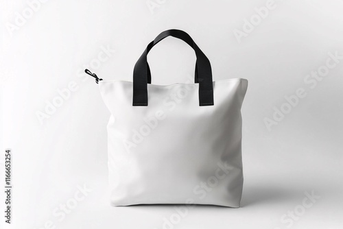 Modern insulated bag mockup displayed on a crisp white background, ideal for advertising, product presentations, or online marketing, highlighting its durability and functionality.