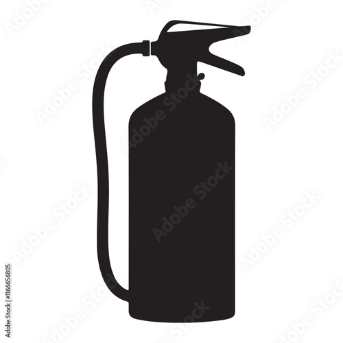 Fire Extinguisher Silhouette Vector illustration
