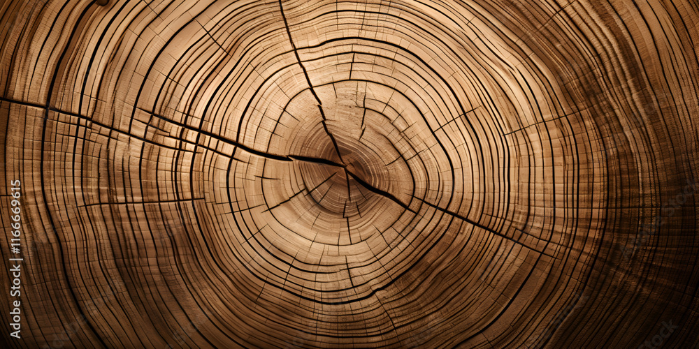 Detailed Wooden Tree Rings Symbolizing the Passage of Time Detailed Wooden Tree Rings Symbolizing the Passage of Time