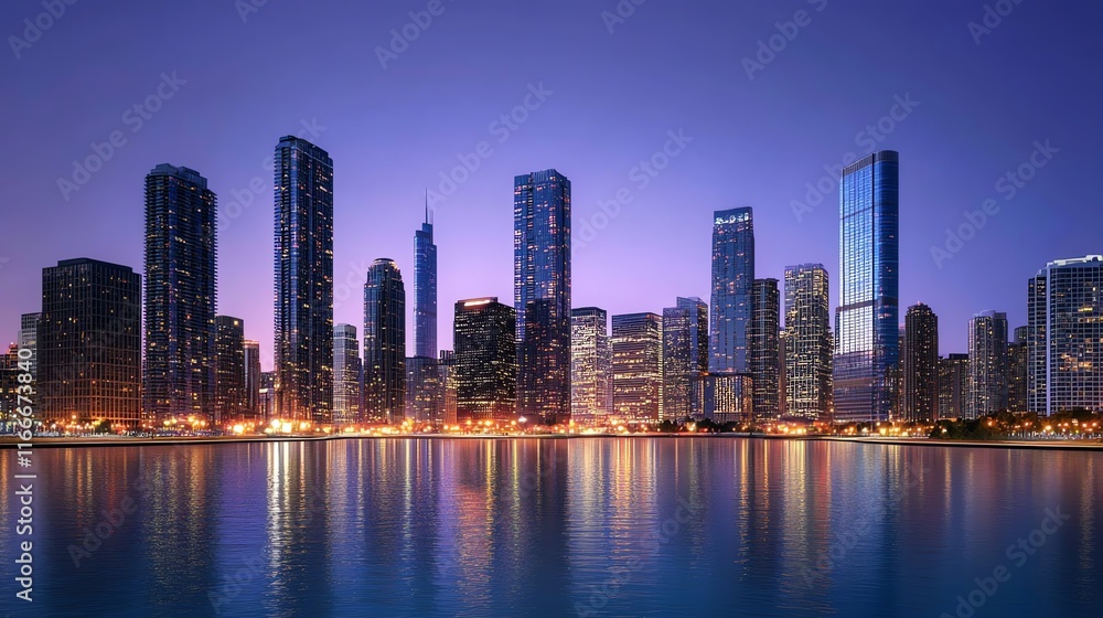 Fototapeta premium &nbsp; Urban Oasis Where Nature Meets Metropolis