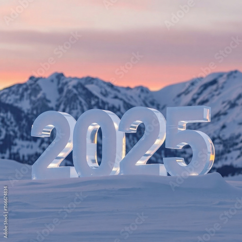 Wallpaper Mural ice sculptures 2025 snowy mountain landscape Torontodigital.ca