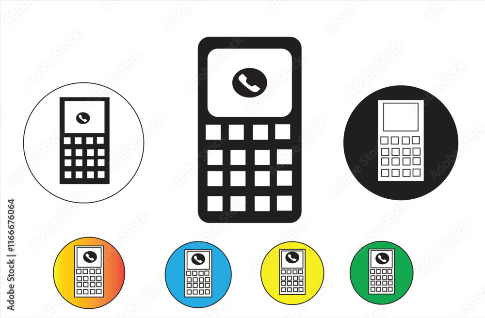 Home mobile and message vector icons sheet isolated on white background Home mobile and message vector icons sheet isolated on white background