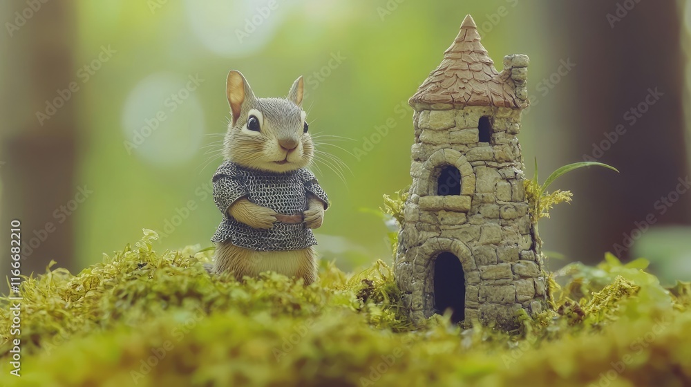 Courageous Chipmunk Knight Ready to Conquer: Ultra-Detailed Outdoor Adventure Snapshot Courageous Chipmunk Knight Ready to Conquer: Ultra-Detailed Outdoor Adventure Snapshot
