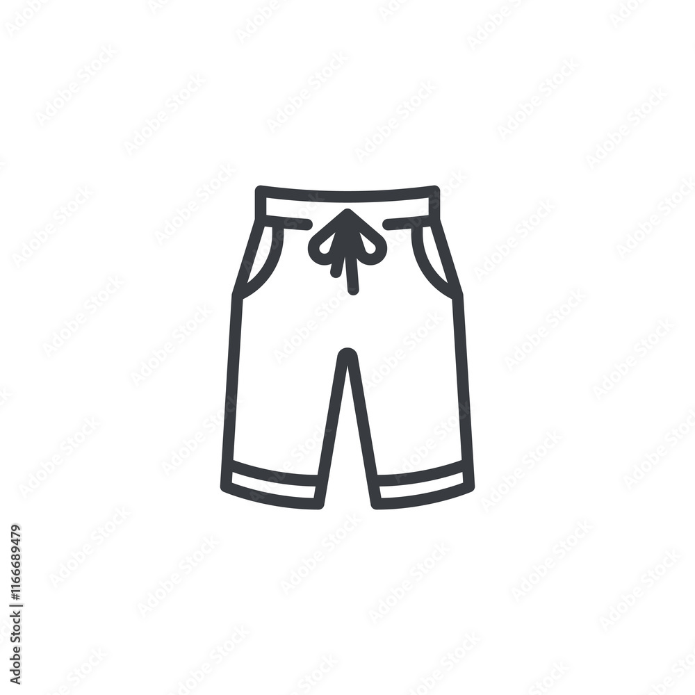 Shorts line icon Shorts line icon