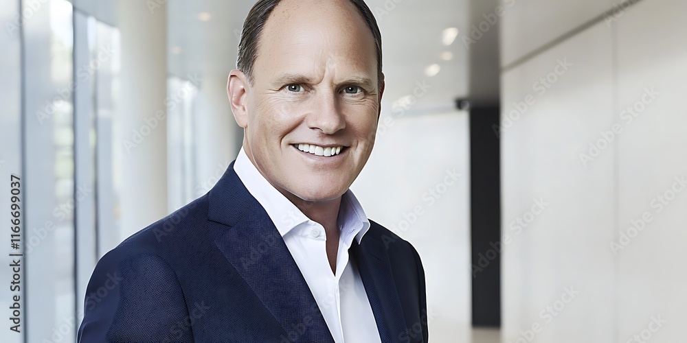 Portrait of a Successful Businessman: Confident and Smiling Portrait of a Successful Businessman: Confident and Smiling