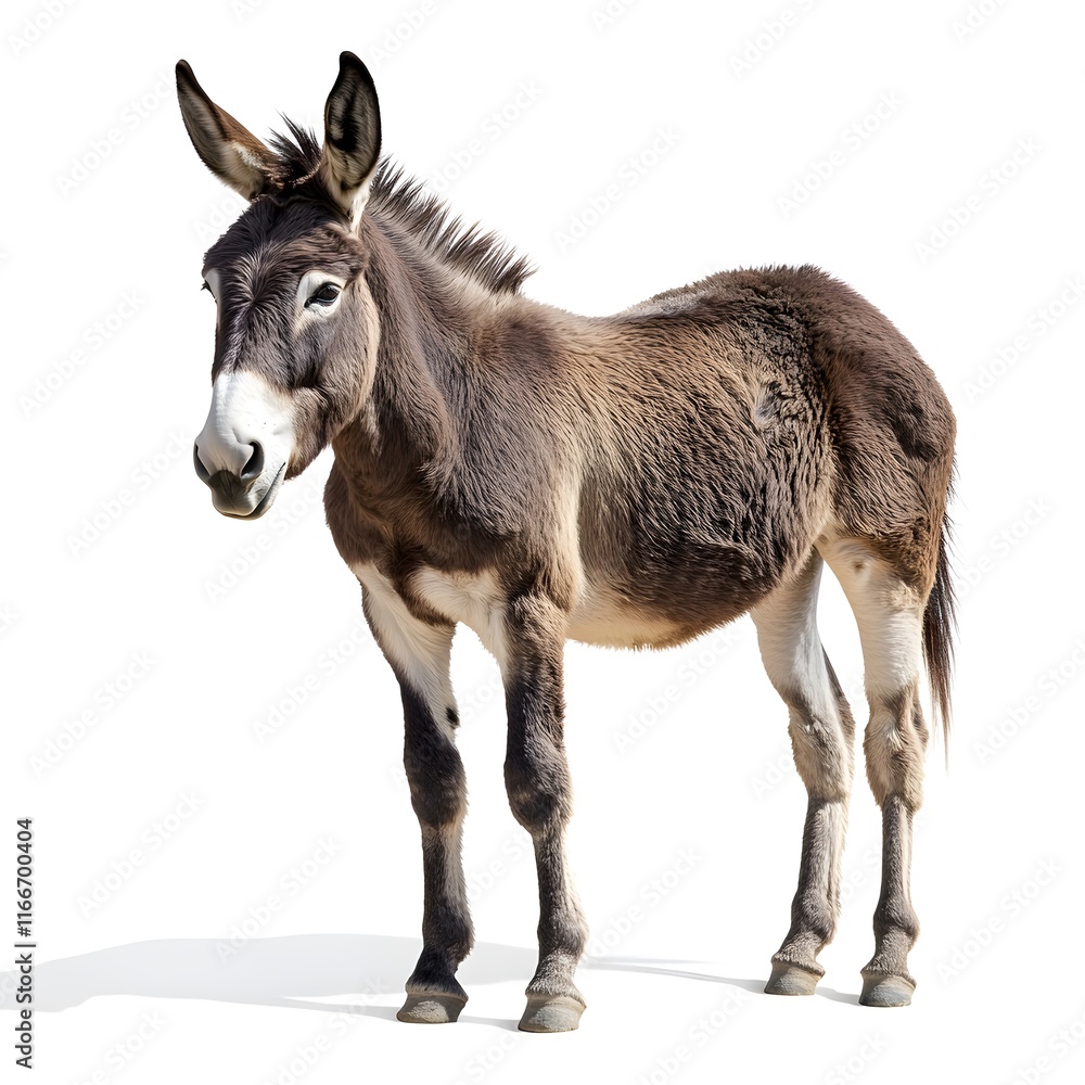 Dark Brown Donkey: A Serene Portrait in Natural Light Dark Brown Donkey: A Serene Portrait in Natural Light