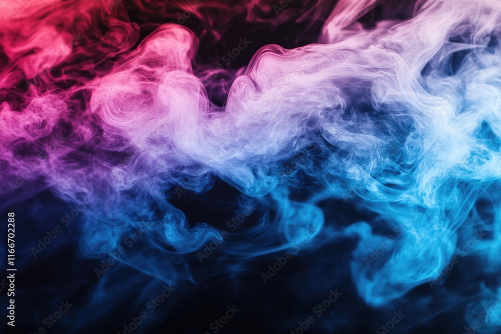 Obraz premium Smoke on black background
