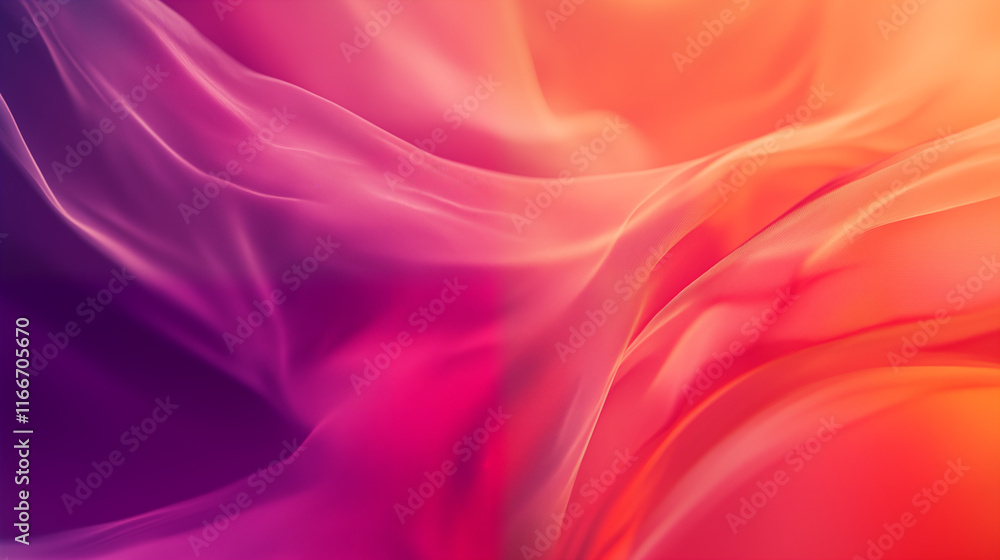 Obraz premium Soft Pink Silk Fabric with Smooth Wavy Texture