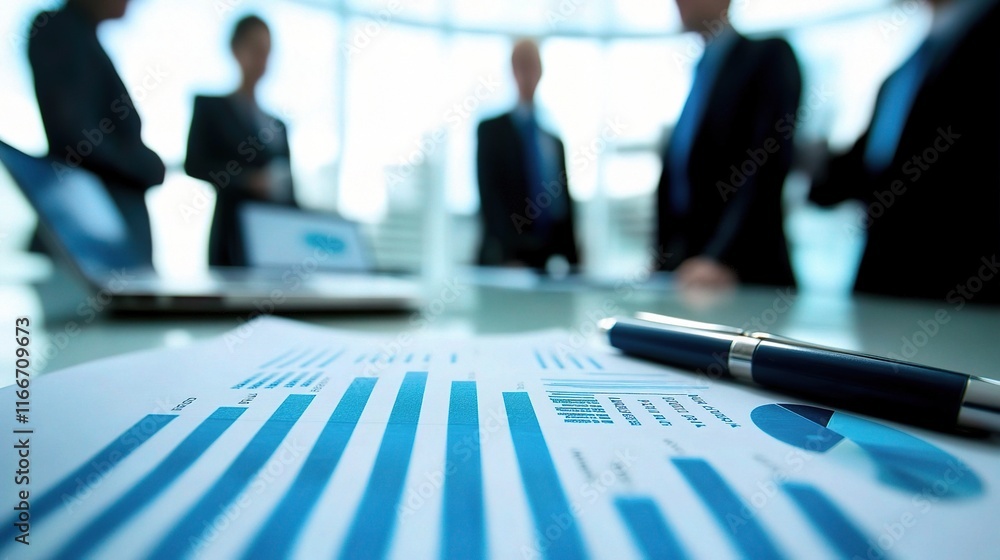 Professional Executive Team Meeting with Digital Presentation Materials Professional Executive Team Meeting with Digital Presentation Materials