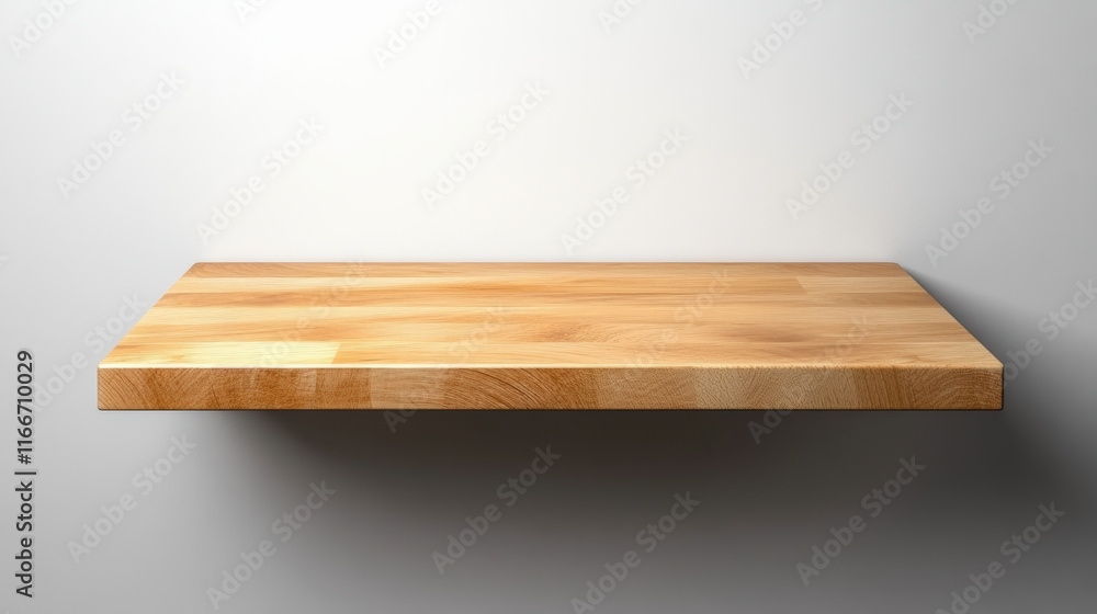 Modern minimalist floating wooden shelf against neutral wall, perfect for home and office decor, adding stylish storage solutions. Modern minimalist floating wooden shelf against neutral wall, perfect for home and office decor, adding stylish storage solutions.