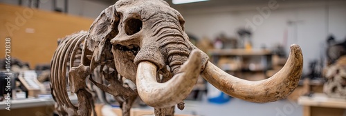 wooly mammoth skeleton fossil photo