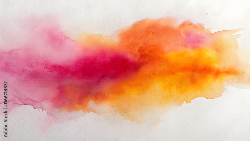 Obraz premium Watercolor abstract background in warm colors