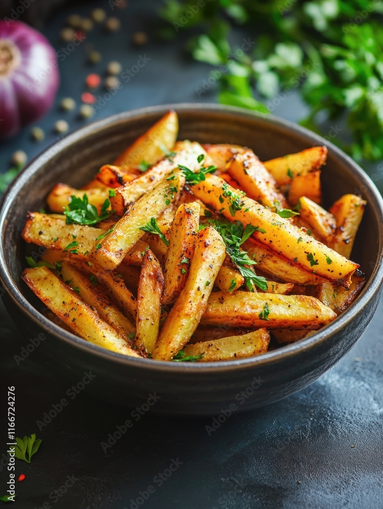French Fries with Parsley French Fries with Parsley